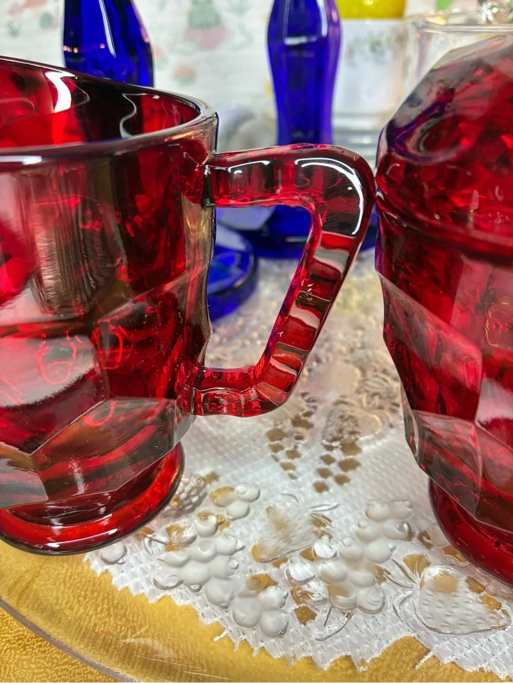 Viking Georgian sugar and creamer set